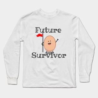 Future Survivor Egg with Flag Long Sleeve T-Shirt